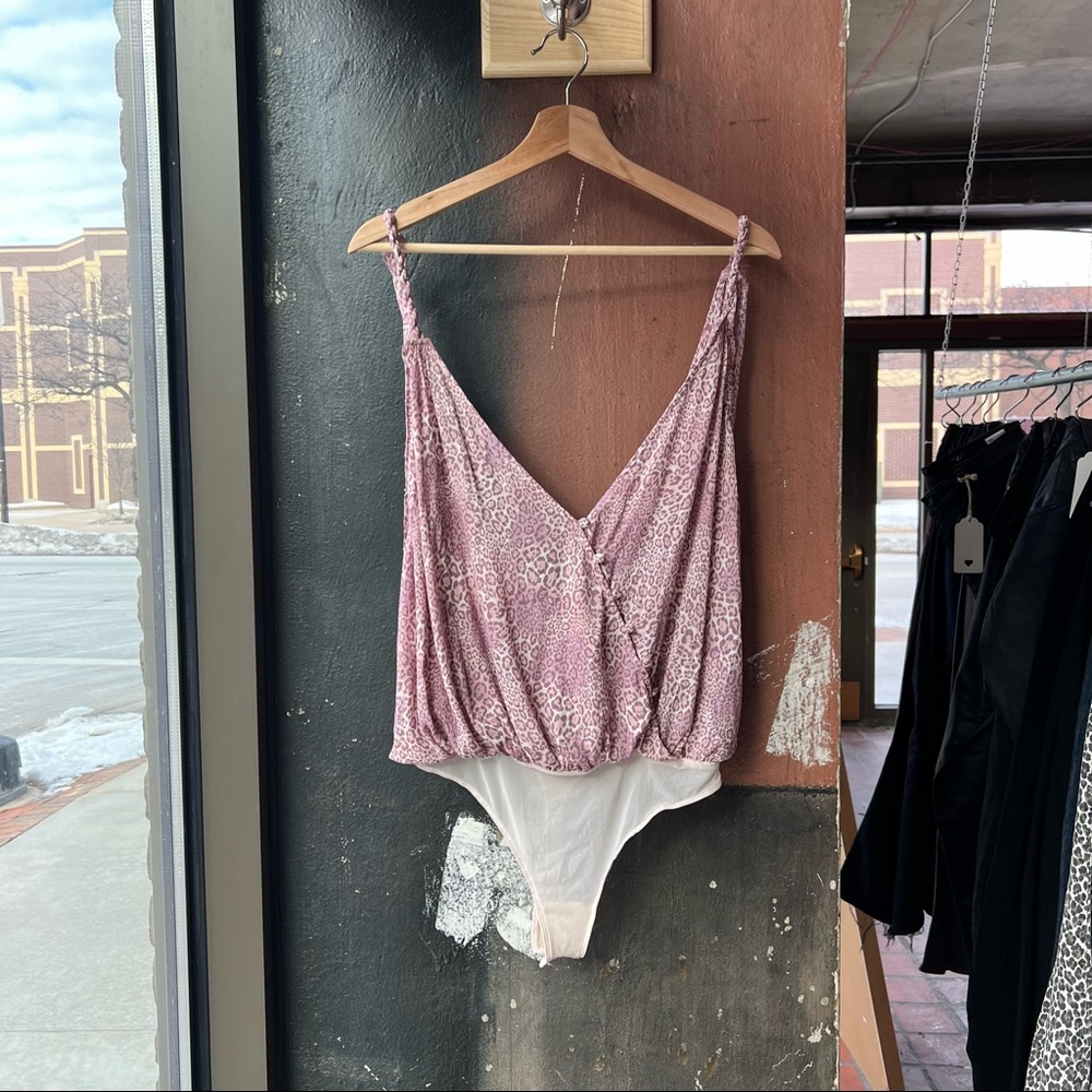 FREE PEOPLE Leopard Bodysuit (two colors) NWOT